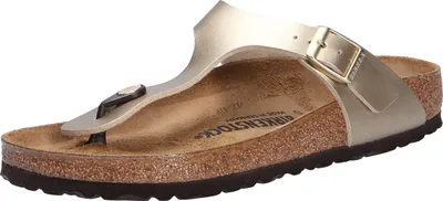 Produktbild von Birkenstock Gizeh Gold Normal Fußbett - Damen Hausschuhe - 1016108