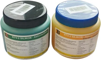 Produktbild von Silikon Kautschuk 1 kg, Silikon, flüssiges Silikon, ShA 20, Kautschuk - Abformsilikon