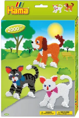 Obrázek produktu pro Hama Beads 3433, Kreativní souprava pro děti, 5 rok/roky, PVC, Vícebarevný, 2008 kusů