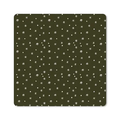 Produktbild von MuchoWow® Mauspad Mousepad Schneeflocke - Winter - Muster 30x30 cm - Mousepads - Maus Mat - Pad - Mausunterlage - Gaming