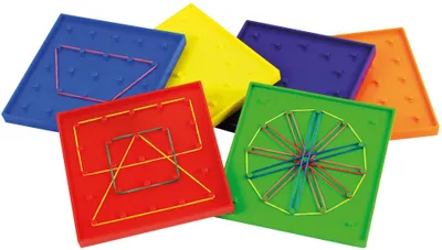 Produktbild von Eduplay geometrisches Spielzeugbrett Set aus 6 - pädagogisches Multicolor-Spiel