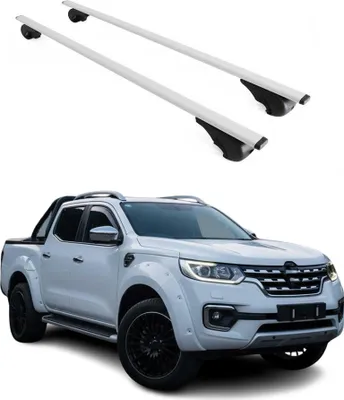 Obrázok produktu pre Priečne strešné nosiče pre Renault Alaskan 2017–2024, farba strieborná