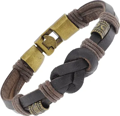 trendor 75806 Herren Leder-Armband Braun 1