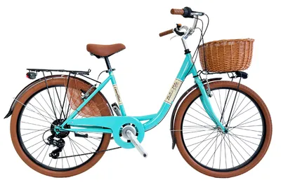 Produktbild von Dolce Vita by Canellini VENERE Fahrrad Citybike Frau mit Korb - Tiffany 26"