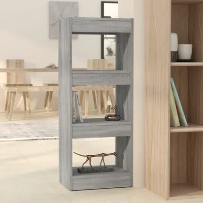 Produktbild von vidaXL Bücherregal/Raumteiler Grau Sonoma 40x30x103 cm Holzwerkstoff - Bücherregal - Bücherregale - Bücherschrank - Lagerregal