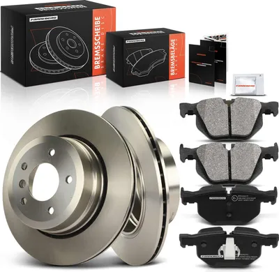 Image de Frankberg 2x disques de frein 4x plaquettes de frein essieu arrière pour BMW Série 5 E60 Série 5 Touring E61 3.0L 2.5L 2004-2010