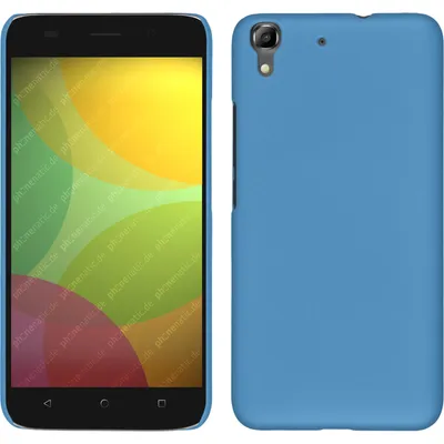 Produktbild von PhoneNatic Case kompatibel mit Huawei Honor 4A - Hülle hellblau gummiert Hard-case + 2 Schutzfolien