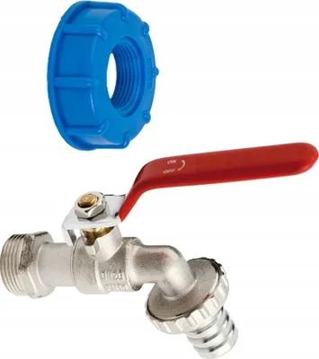 Obrázek produktu pro Spojka + spojka pro hadici IBC Mauserův kohout 3/4" kohoutová sada 3/4" kohoutová sada