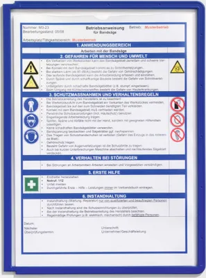 Produktbild von DURABLE Sichttafel SHERPA® PANEL A4, 560607 dunkelblau