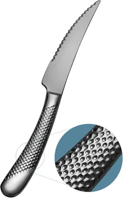 Obrázok produktu pre Sada vlnitých nožov 6 kusov, 23 cm, uhlíková nehrdzavejúca oceľ, pre kuchyňu