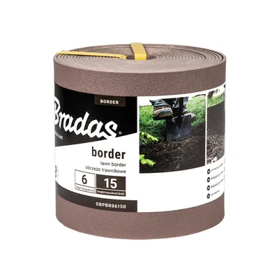 Immagine prodotto di Bordo per erba 6m x 15cm - marrone