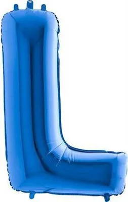 Obrázek produktu pro Nafukovací balónek písmeno L modré 102 cm