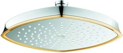Produktbild von GROHE Kopfbrause Grandera 210 26898, 1 Strahlart, Metall, 221 x 221 mm, chrom/gold