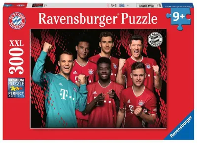 Obrázok produktu pre Ravensburger detské puzzle - 12918 FC Bayern sezóna 2020/21 - puzzle FC Bayern Mníchov pre deti od 9 rokov, 300 dielikov vo formáte XXL