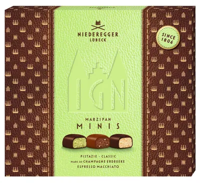 Produktbild von Niederegger Marzipan Minis 112g, KI-generiertes Bild