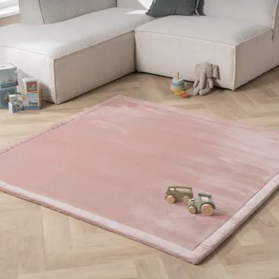 Produktbild von Volero - Waschbare Spielmatte Baby - Jip Rosa - 150x150cm - Kinderzimmer, Babyzimmer - Klassik