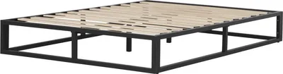 Produktbild von Bettgestell aus Metall 160 x 200 cm  - Schwarz