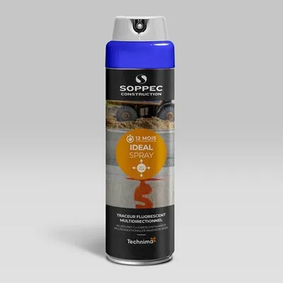 Produktbild von Ideal Spray Rundummarkierspray (fluoreszierend) Neon Blau, 500ml