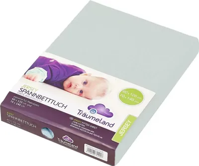 Produktbild von Träumeland Spannbetttuch Jersey 60 x 120 cm + 70 x 140 cm mint