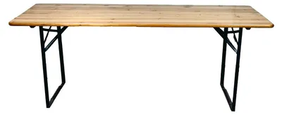 Immagine prodotto di Tavolo Birreria da Giardino 220x80x78 cm in Ferro Piano in Legno