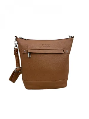 Produktbild von C7022 Cinino Ledertasche Umhängetasche Cognac