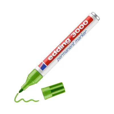 Produktbild von Edding 3000 Permanent Marker Light Green, Grün