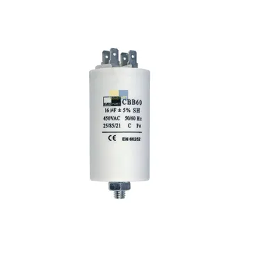 Produktbild von Anlauf Kondensator mit Steckfahnen 16,00 µF 450 V ua. für elektrische Hausgeräte