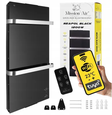 Zdjęcie produktu dla Mission Air Grzejnik konwektorowy NEAPOL 1200W WiFi Black