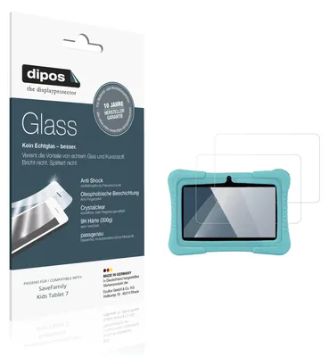 Image de 2x Protection ecrán pour SaveFamily Kids Tablet 7 Verre souple Film Protecteur 9H dipos