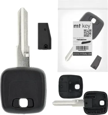 Produktbild von MT-KEY Auto Zünd Schlüssel Rohling NE51 + ID73 Transponder Wegfahrsperre kompatibel mit Volvo 940 96-98 960 96-98