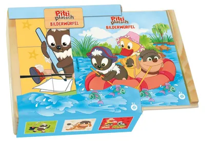 Produktbild von Trötsch Unser Sandmännchen Bilderwürfel Pittiplatsch Holz