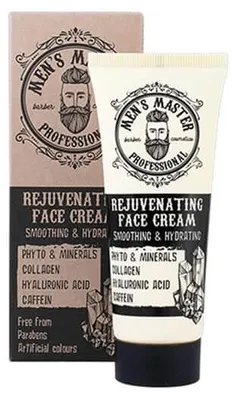 Image de Men's Master Crème visage hommes | 75ml | Crème anti-âge | Enrichie en collagène, acide hyaluronique et minéraux | Soins de la peau pour hommes