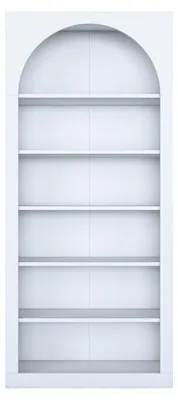 Image de Bibliothèque Étagère en Bois MDF blanc - L 80 × P 31,5 × H 180 cm