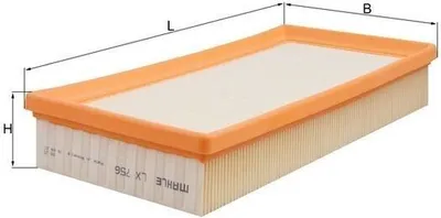 Zdjęcie produktu dla Filtr powietrza KNECHT LX 756