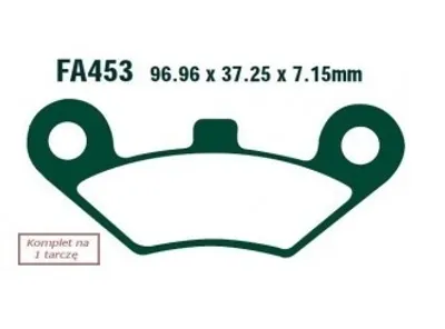 Produktbild von EBC Brakes Bremsbeläge Satz Bremsklötze FA453TT
