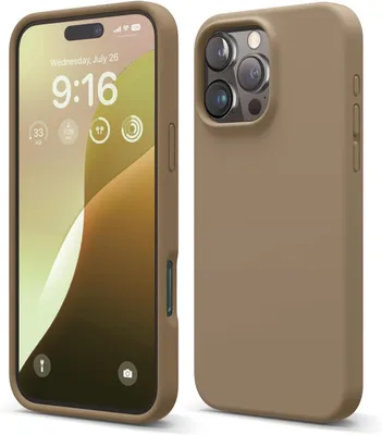 Zdjęcie produktu dla Elago Etui silikonowe Premium do iPhone'a 16 Pro Max brązowe