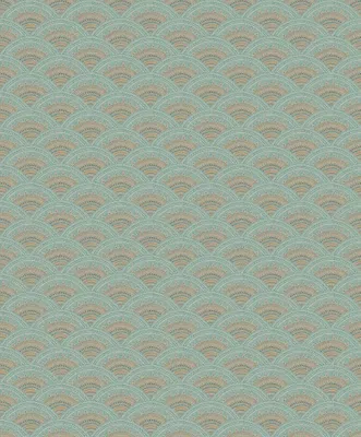 Produktbild von Masureel Tapete Art Decó Muster Grün - 631902 - 53 cm x 10.05 m