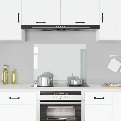 Obrázok produktu pre vidaXL Kuchynský backsplash Transparent 80x60 cm Tvrdené sklo