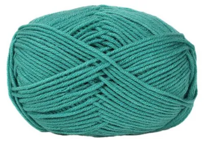 Immagine prodotto di Filo di cotone per uncinetto, 5 gomitoli da 50 grammi ciascuno, colore blu-verde