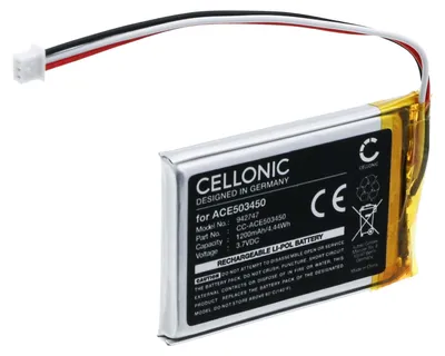 Produktbild von CELLONIC Akku für Headset Kompatibel mit Fodsports M1S Pro, LFT802540 - (800mAh, 3.7V)
