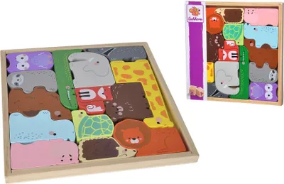 Obrázek produktu pro Eichhorn Animalset in Wooden Box, 14 kusů, Zvířata, 1 rok/roky