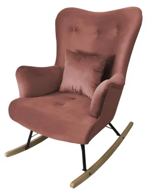 Produktbild von MIRJAN24 Schaukelsessel Zawil, Vintage Relaxsessel, Polstersessel, Wohnzimmersessel vom Hersteller (Farbe: Magic Velvet 2258)