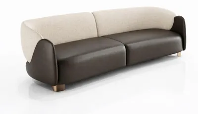 Obrázok produktu pre Moderná sedačka, trojsedák, béžová, hnedá, elegantný dizajn obývačky