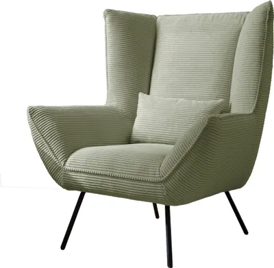 Produktbild von KAWOLA Sessel IVA Relaxsessel Cord olivgrün
