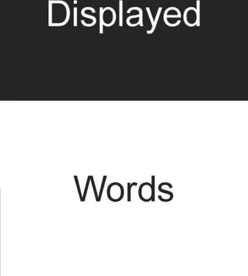 Obrázok produktu pre Displayed Words