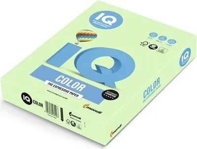 Zdjęcie produktu dla Papier kolorowy IQ A4-MG28, zielony, 80 g/m2, 500 arkuszy