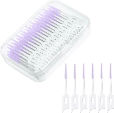 Produktbild von Interdentalbürsten 220 Stück Silikon Zahnzwischenraumbürsten Zahnreinigung Dual-Use
