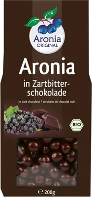 Produktbild von Aroniabeeren in Zartbitterschokolade, 200 g