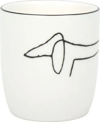 Produktbild von KÖNITZ 1172682770 Becher PICASSO - Le Chien (Der Hund) - 200 ml aus New Bone China Porzellan