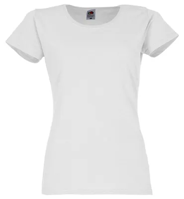 Produktbild von Fruit of the Loom Ladies Original T-Shirt Farbe: weiß Größe: XL